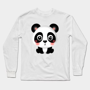 Cute Baby Panda Long Sleeve T-Shirt